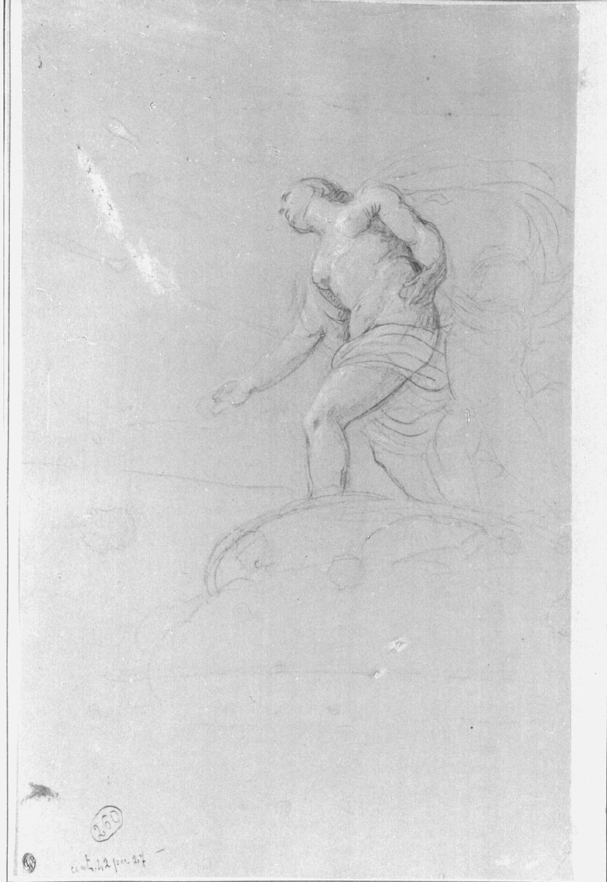 figura femminile con putto (disegno, opera isolata) di Appiani Andrea (secc. XVIII/ XIX)