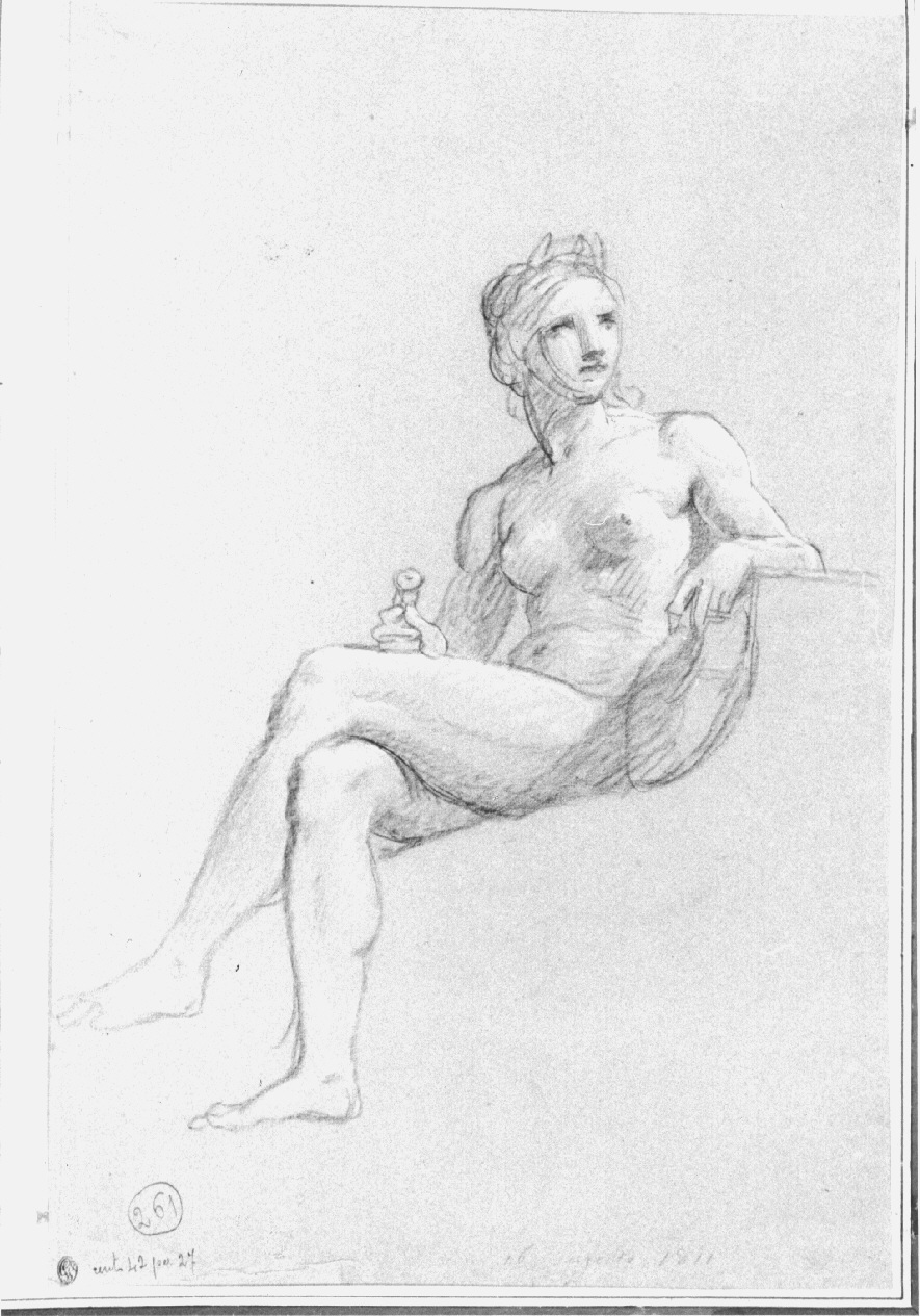 Melpomene (disegno, opera isolata) di Appiani Andrea (sec. XIX)