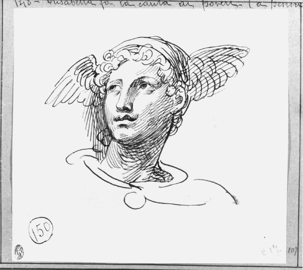Mercurio (disegno, opera isolata) di Appiani Andrea (sec. XVIII)