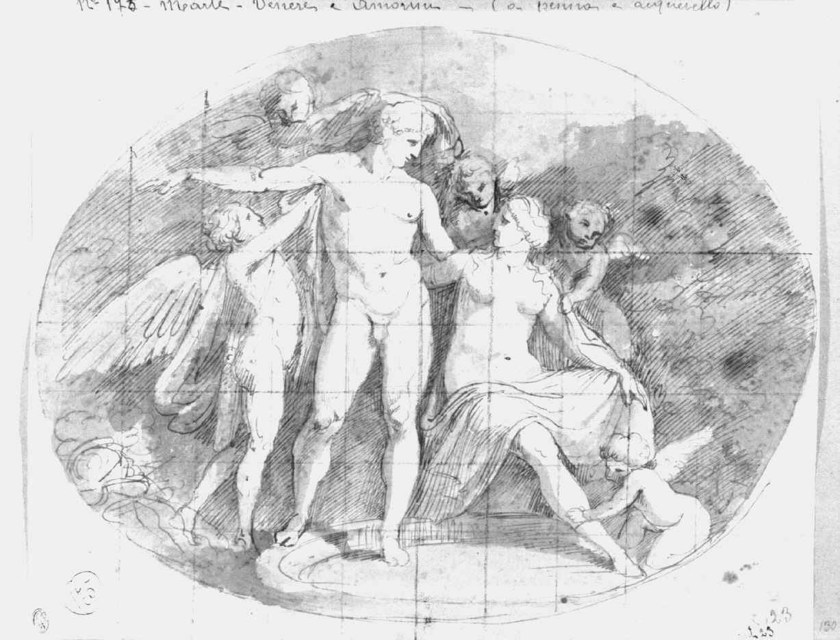 bagno di Venere e Marte (disegno, opera isolata) di Appiani Andrea (sec. XIX)