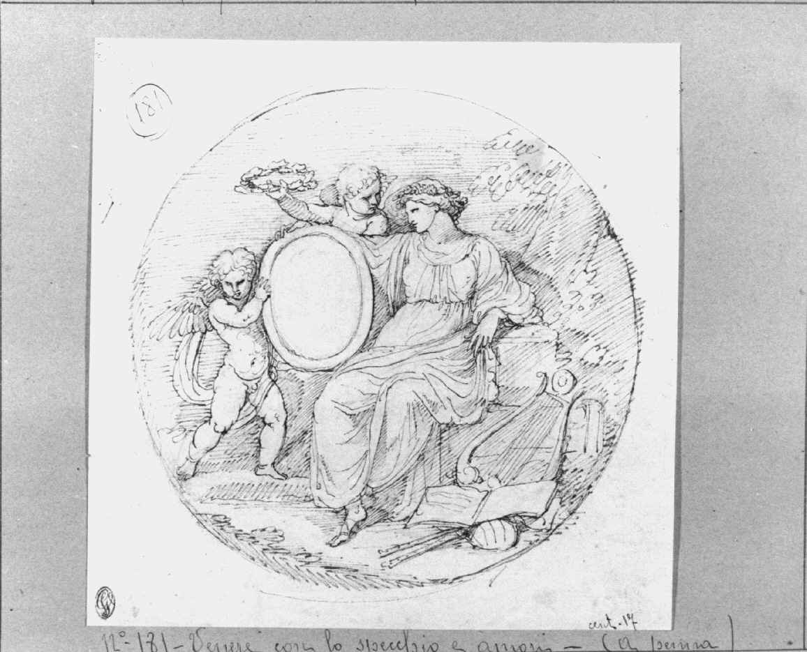 Venere con amorini (disegno, opera isolata) di Appiani Andrea (sec. XVIII)
