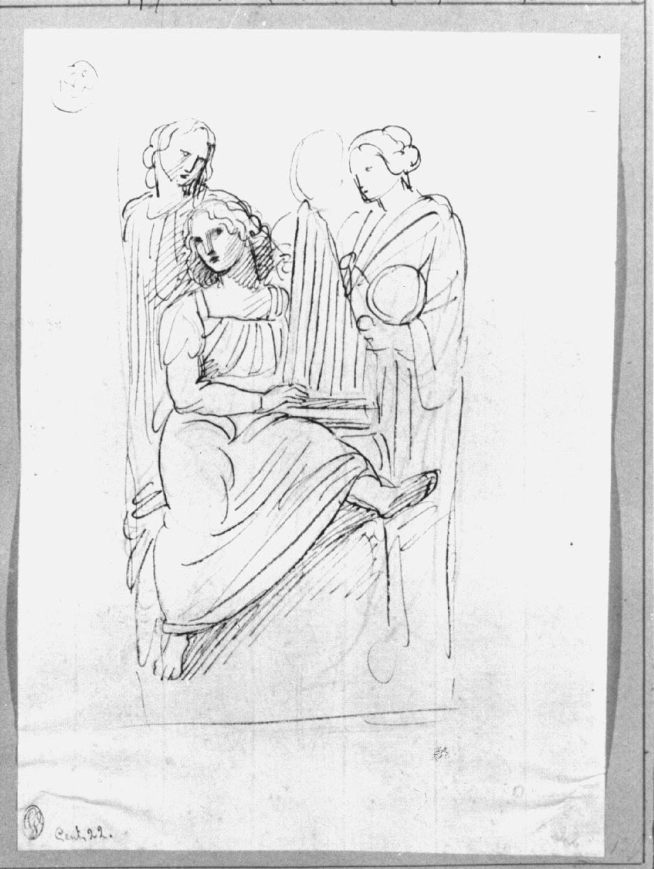 angeli musicanti (disegno, opera isolata) di Appiani Andrea (sec. XVIII)