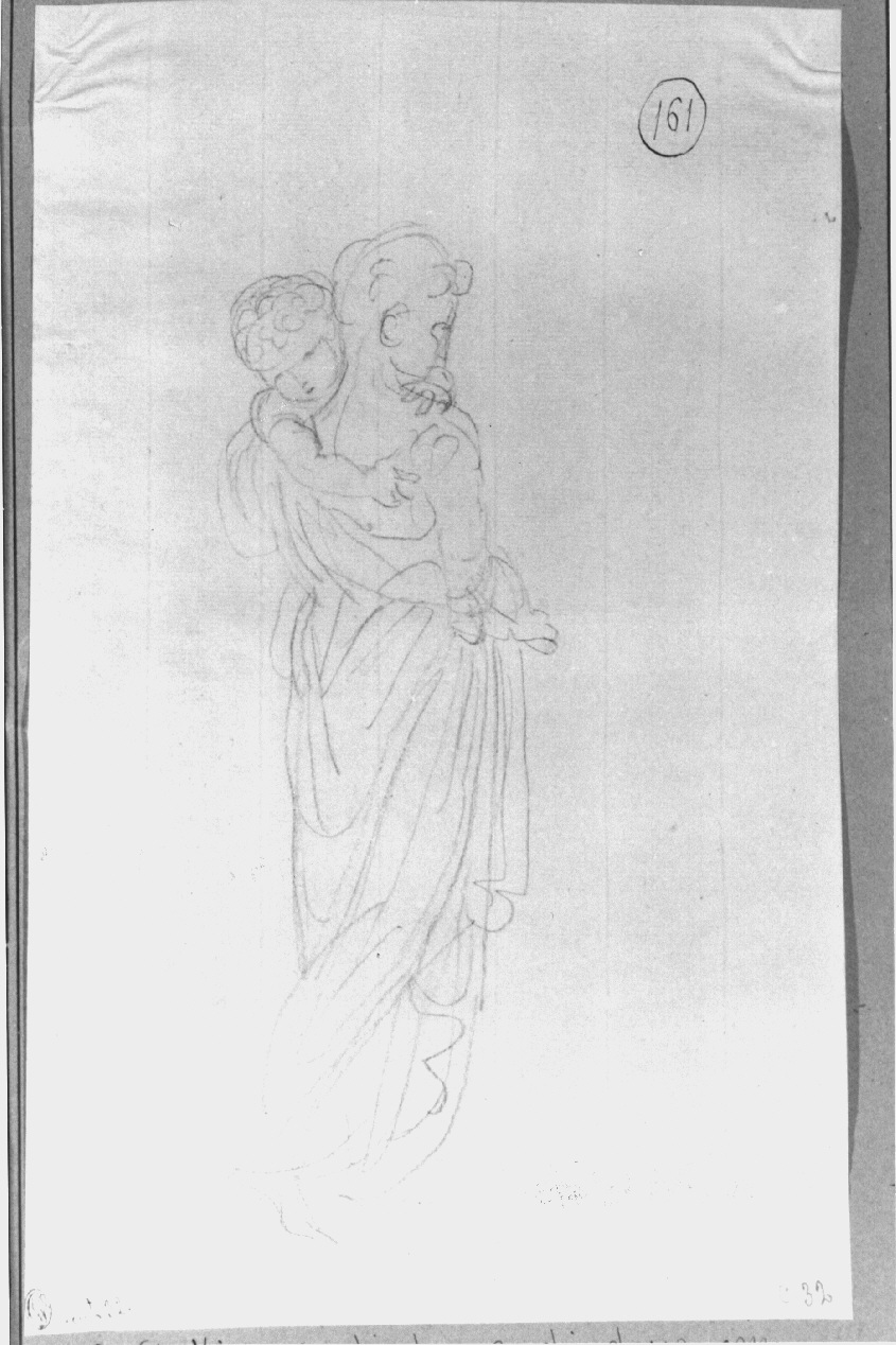giovane madre con infante (disegno, opera isolata) di Appiani Andrea (sec. XIX)