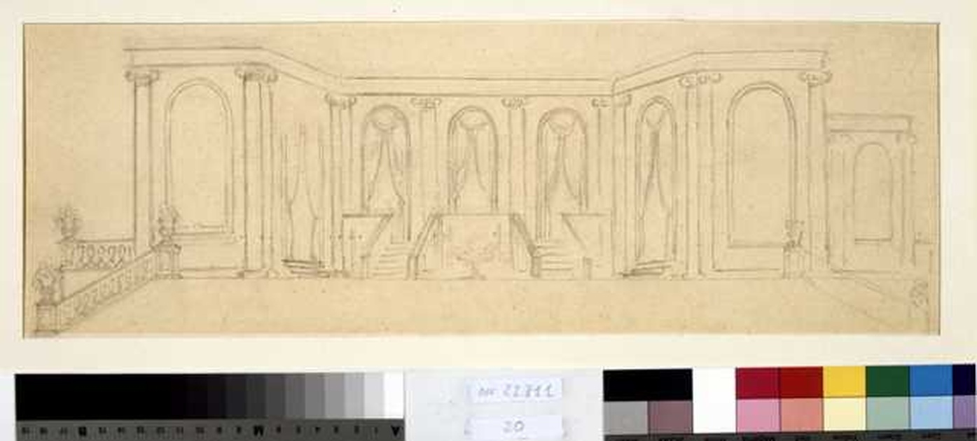 padiglione da giardino (disegno, opera isolata) di Tamberlani Ferdinando (prima metà sec. XX)