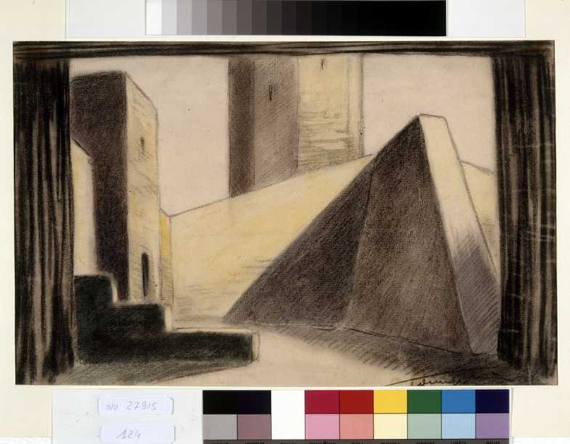 castello (disegno, opera isolata) di Tamberlani Ferdinando (sec. XX)