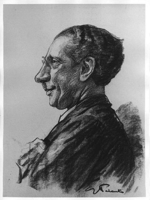 ritratto di Gian Carlo Magistretti (disegno, serie) di Palanti Giuseppe (sec. XX)