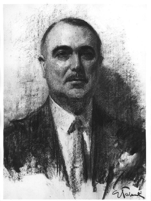 ritratto di Ugo Pozzi (disegno, serie) di Palanti Giuseppe (sec. XX)