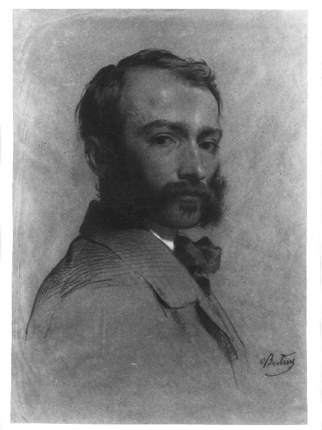 ritratto di raffaele Casnedi (ruino/PV 1822 - Milano 1892) (disegno, serie) di Bertini Giuseppe (sec. XIX)