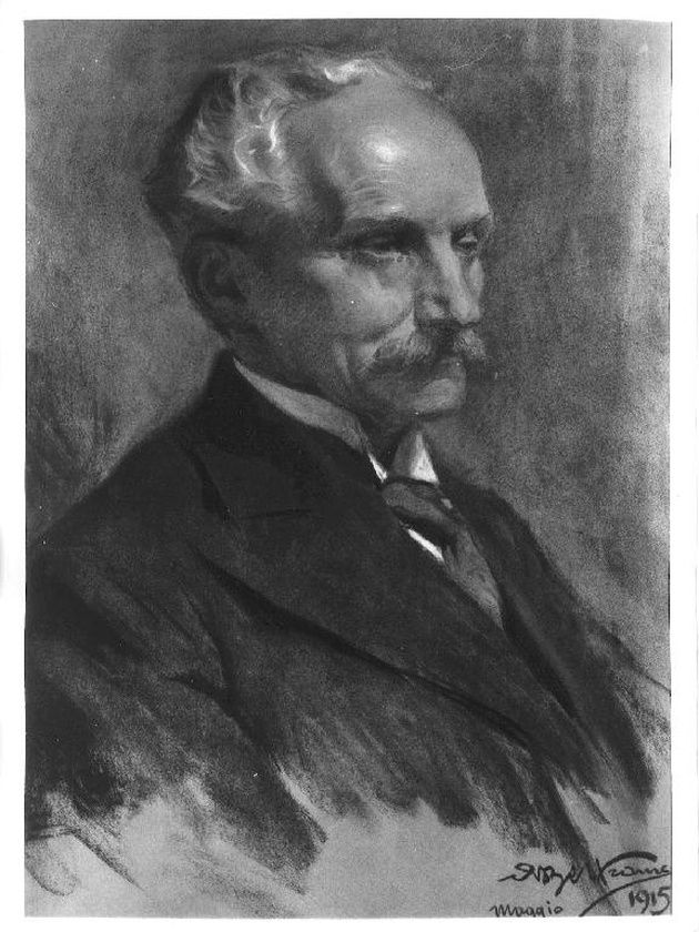 ritratto di Luigi Valtorta (Milano 1852 - 1929) (disegno, serie) di Beltrame Achille (sec. XX)