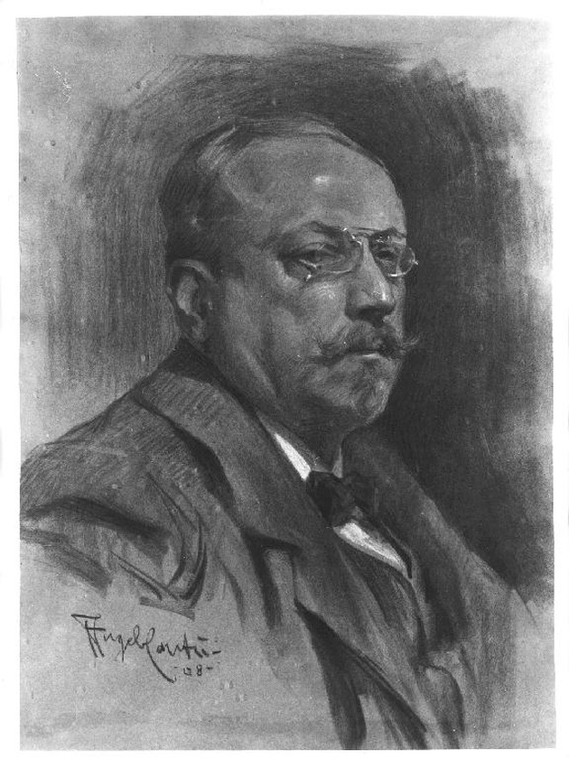 ritratto di angelo Morbelli (alesSandria 1853 - Milano 1919) (disegno, serie) di Cantù Angelo (sec. XX)