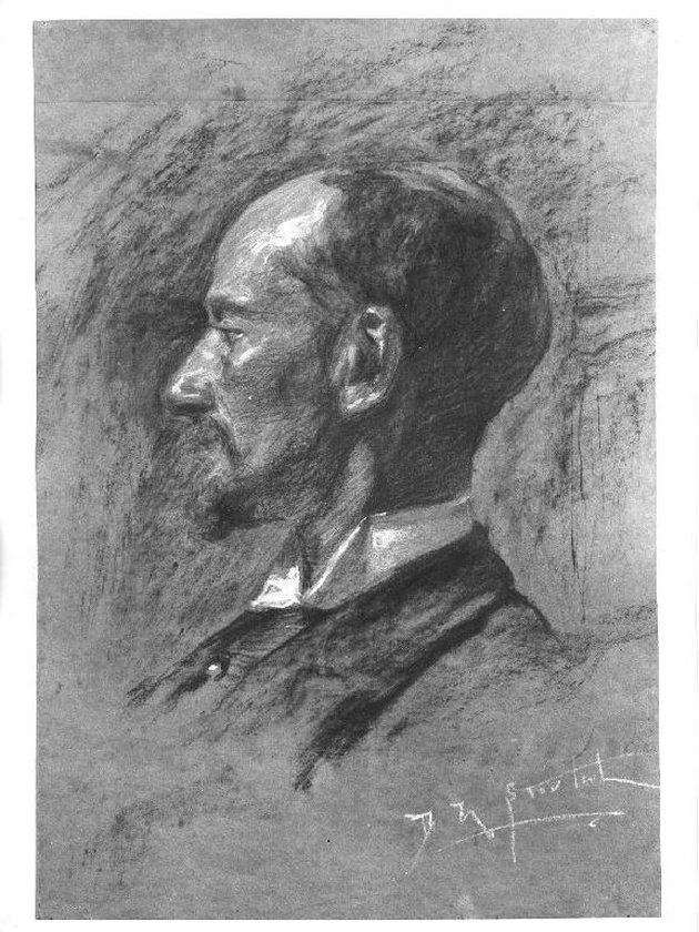 ritratto di Achille Alberti (Milano 1860 - ?) (disegno, serie) di De Strobel Daniele (fine/inizio secc. XIX/ XX)