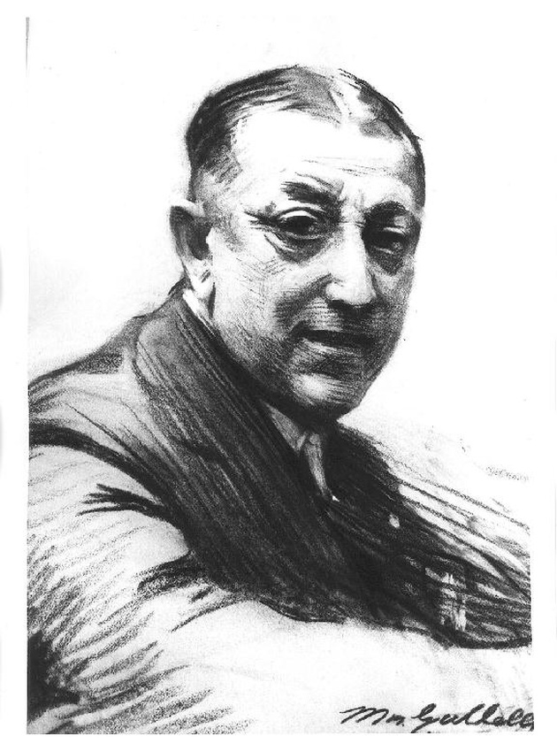 ritratto di artista della Società Artisti e Patriottica (disegno) di Gallelli Massimo (sec. XX)