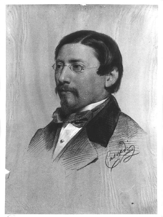 ritratto di artista della Società Artisti e Patriottica (disegno, serie) di Casnedi Raffaele (terzo quarto sec. XIX)