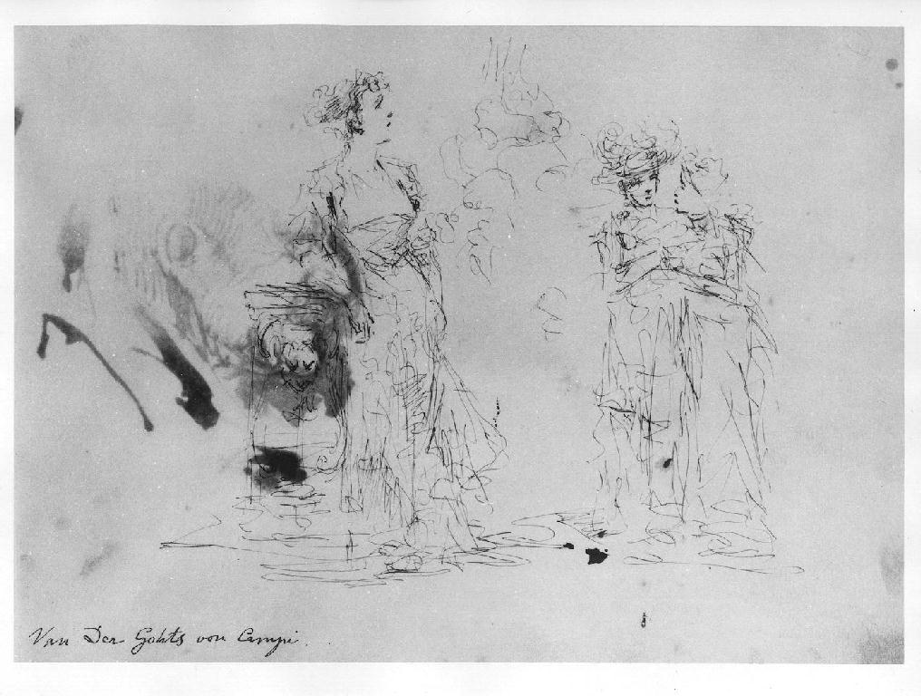 dame (disegno, serie) di Campi Giacomo (fine/inizio secc. XIX/ XX)