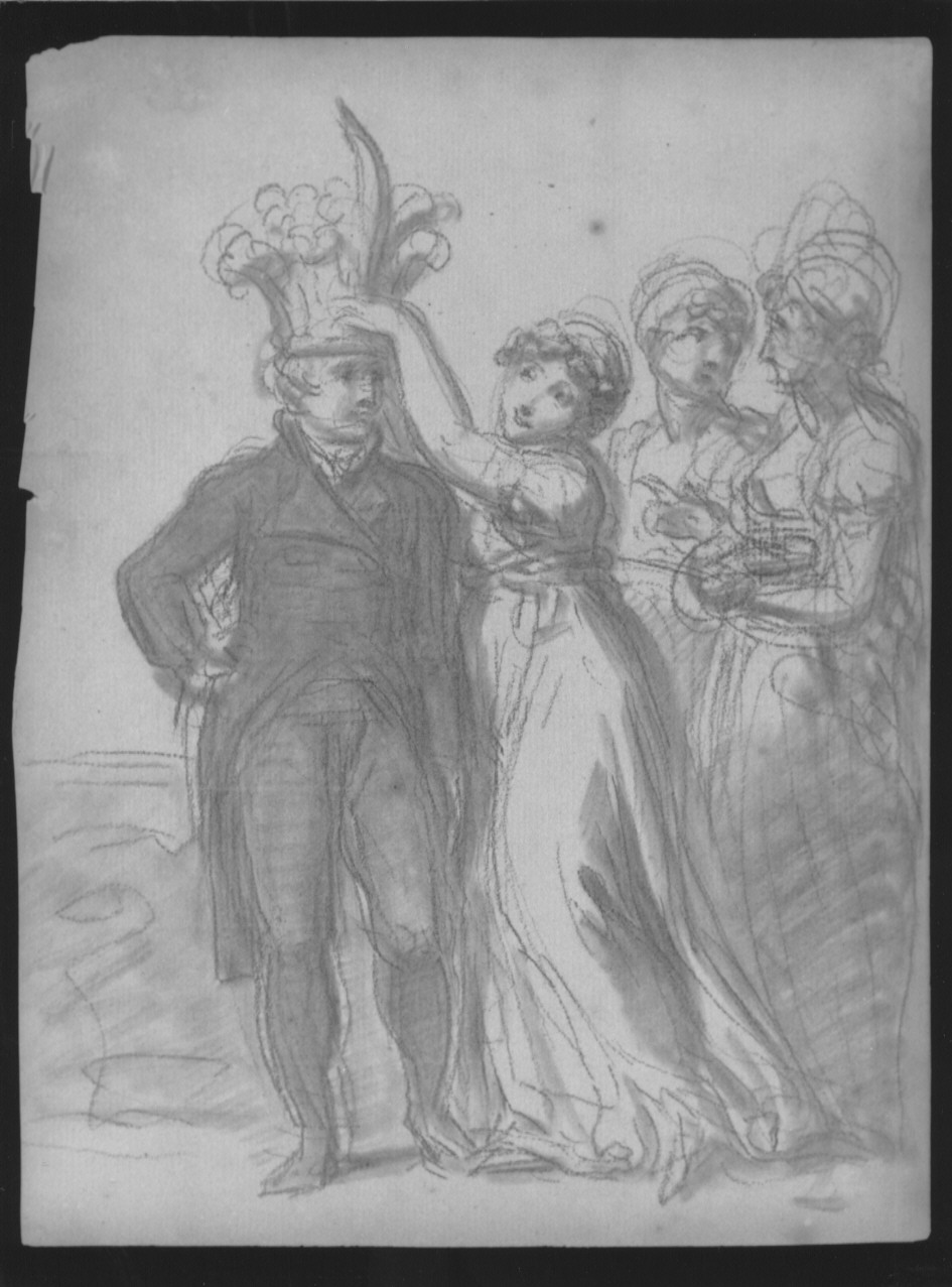 Ritratto del Principe del Galles (futuro Giorgio IV), figura maschile (disegno, opera isolata) di Cosway Richard (sec. XVIII)