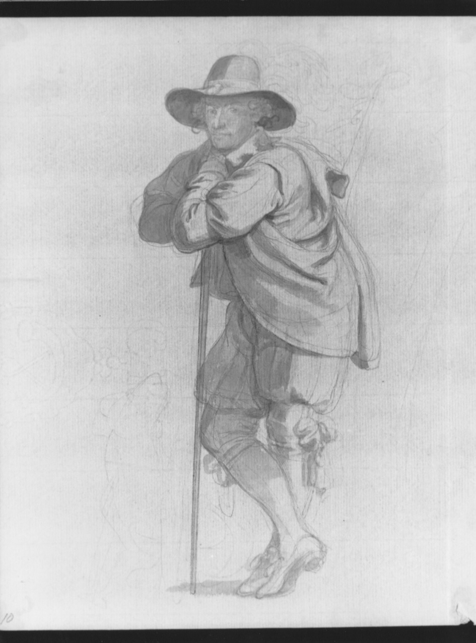 Ritratto di gentiluomo, ritratto d'uomo (disegno, opera isolata) di Cosway Richard (fine sec. XVIII)
