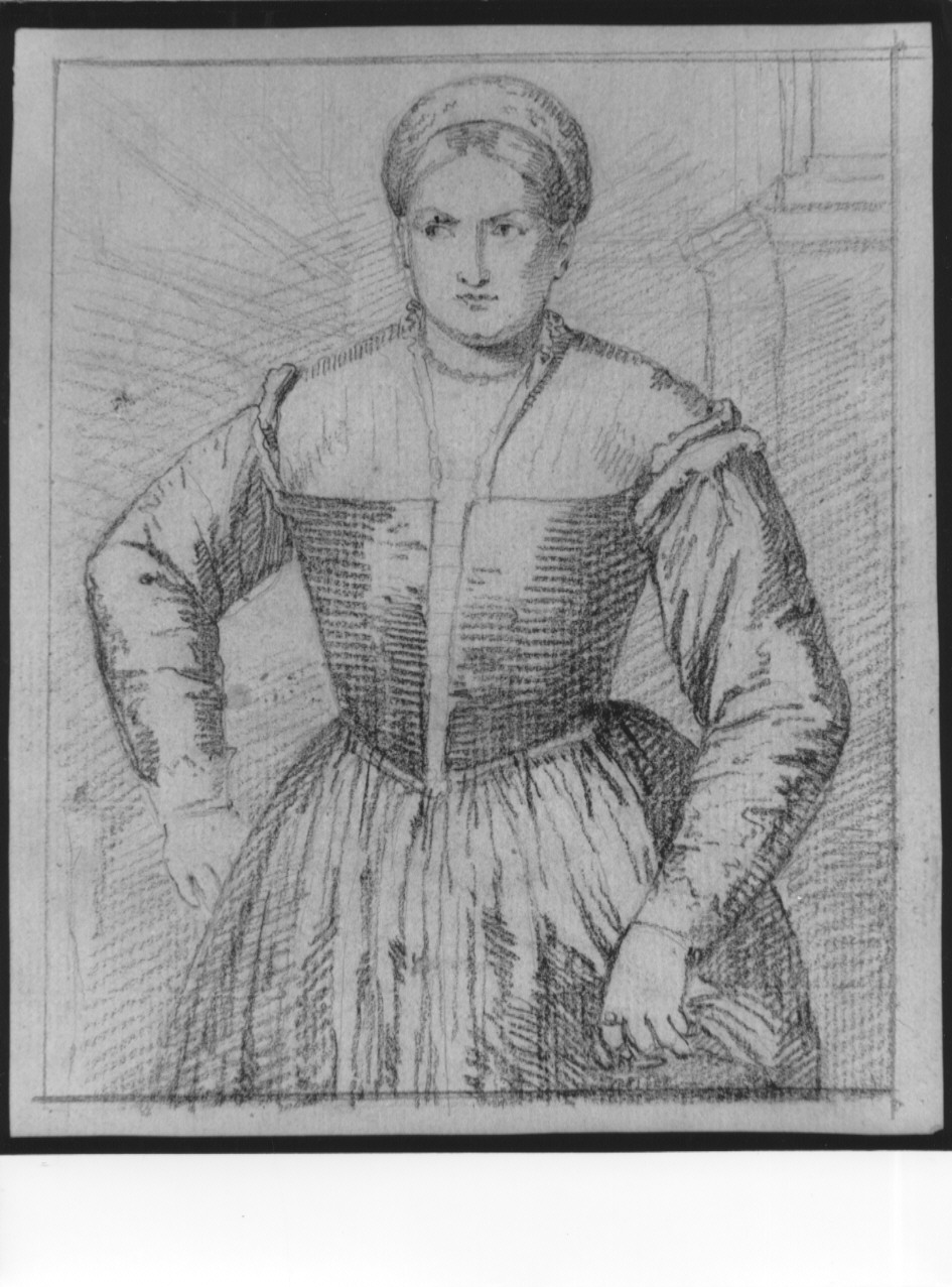 Ritratto femminile, figura femminile (disegno, opera isolata) di Cosway Hadfield Maria (sec. XIX)