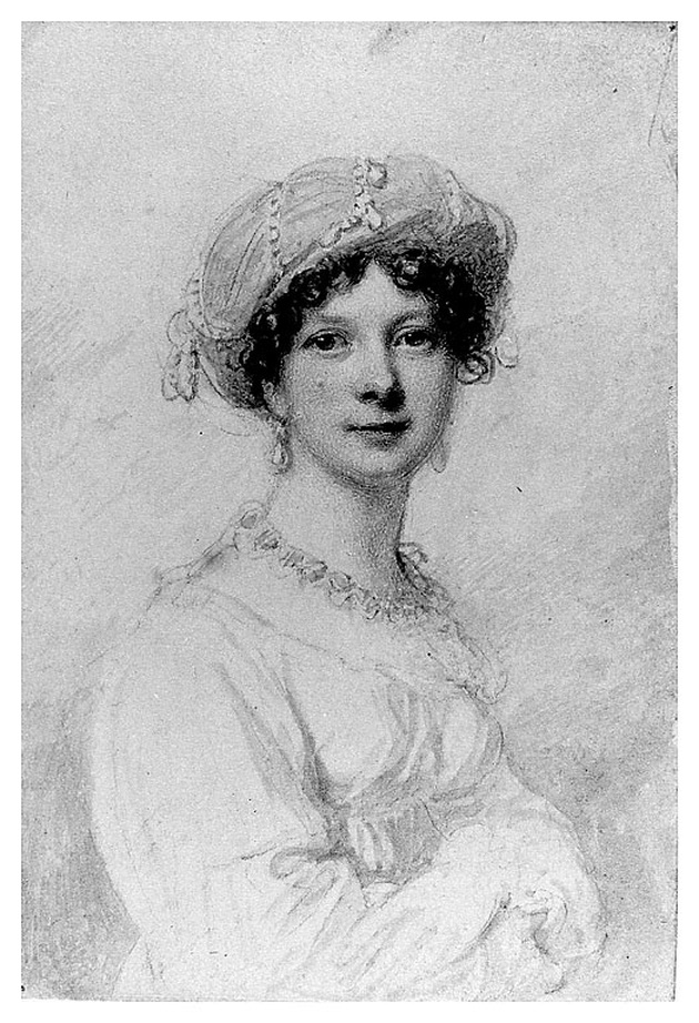 Ritratto di sconosciuta, figura femminile (disegno, opera isolata) di Cosway Richard (sec. XIX)