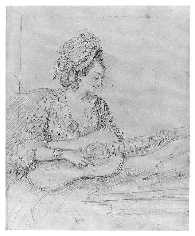 Angelica Kauffmann (?), figura femminile (disegno, opera isolata) di Cosway Richard (sec. XVIII)