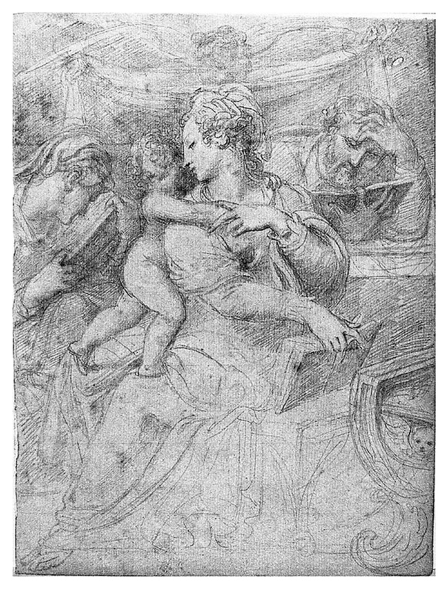 Sacra Famiglia (disegno, opera isolata) di Cosway Richard (inizio sec. XIX)