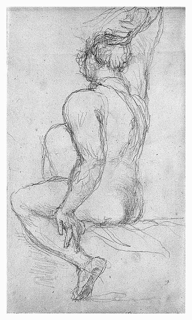 giovane nudo (disegno, opera isolata) di Cosway Richard (sec. XIX)