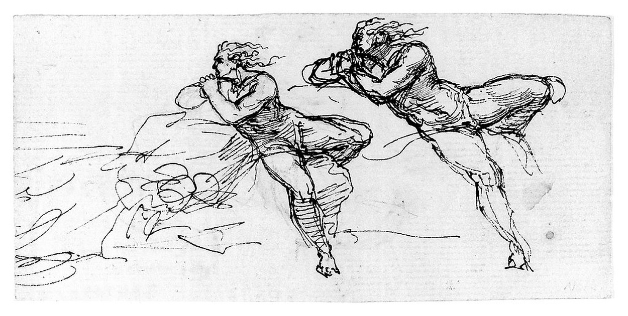 figure maschili (disegno, opera isolata) di Cosway Richard (sec. XVIII)