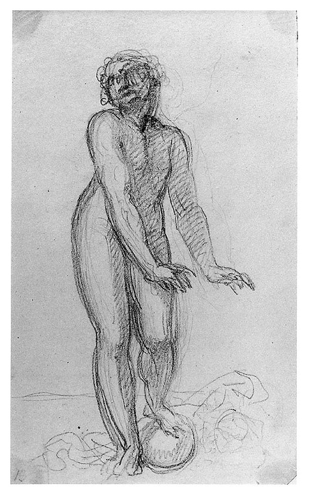 giovane nudo (disegno, opera isolata) di Cosway Richard (sec. XIX)