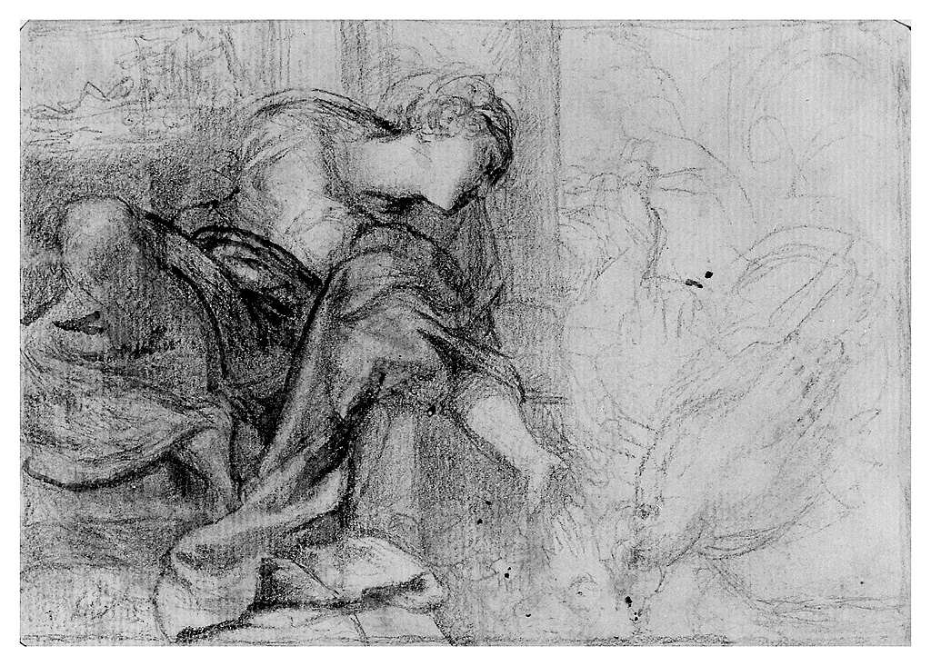 Leda e il cigno (disegno, opera isolata) di Cosway Richard (sec. XIX)