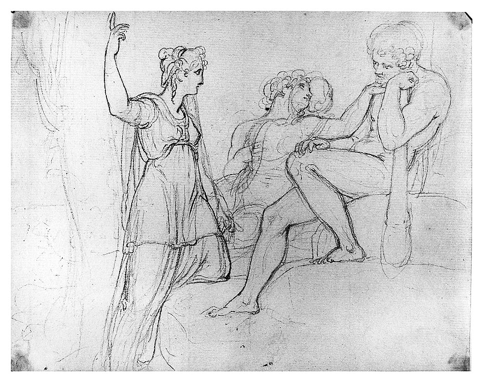 Ercole al bivio (disegno, opera isolata) di Cosway Richard (sec. XVIII)