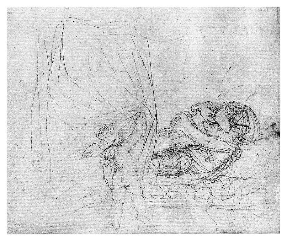 amori di Venere e Cupido (disegno, opera isolata) di Cosway Richard (sec. XVIII)