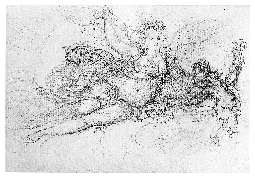 figura allegorica femminile (disegno, opera isolata) di Cosway Richard (inizio sec. XIX)