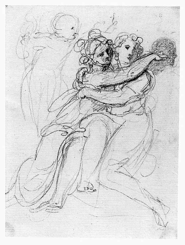 giovani amanti (disegno, opera isolata) di Cosway Richard (sec. XVIII)
