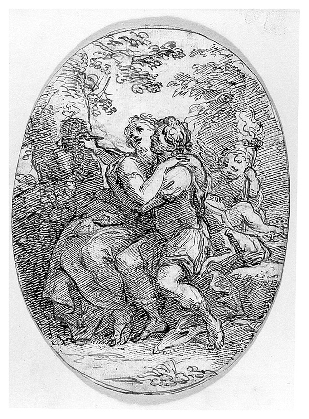 giovani amanti (disegno, opera isolata) di Cosway Richard (sec. XVIII)