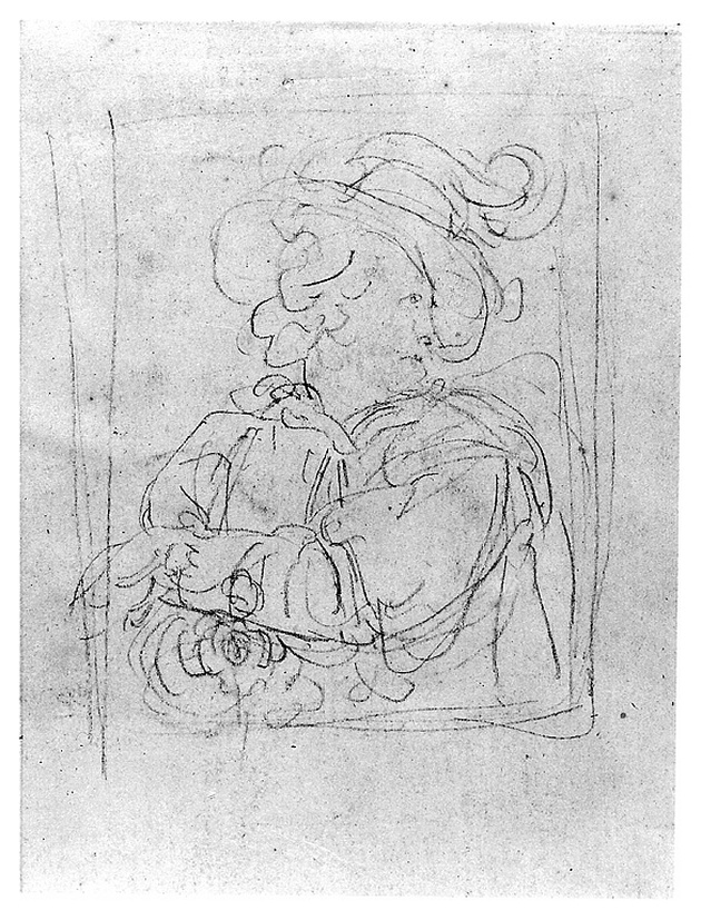 cavaliere, figura maschile (disegno, opera isolata) di Cosway Richard (secc. XVIII/ XIX)