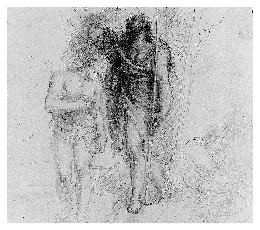 battesimo di Cristo (disegno, opera isolata) di Cosway Richard (sec. XIX)