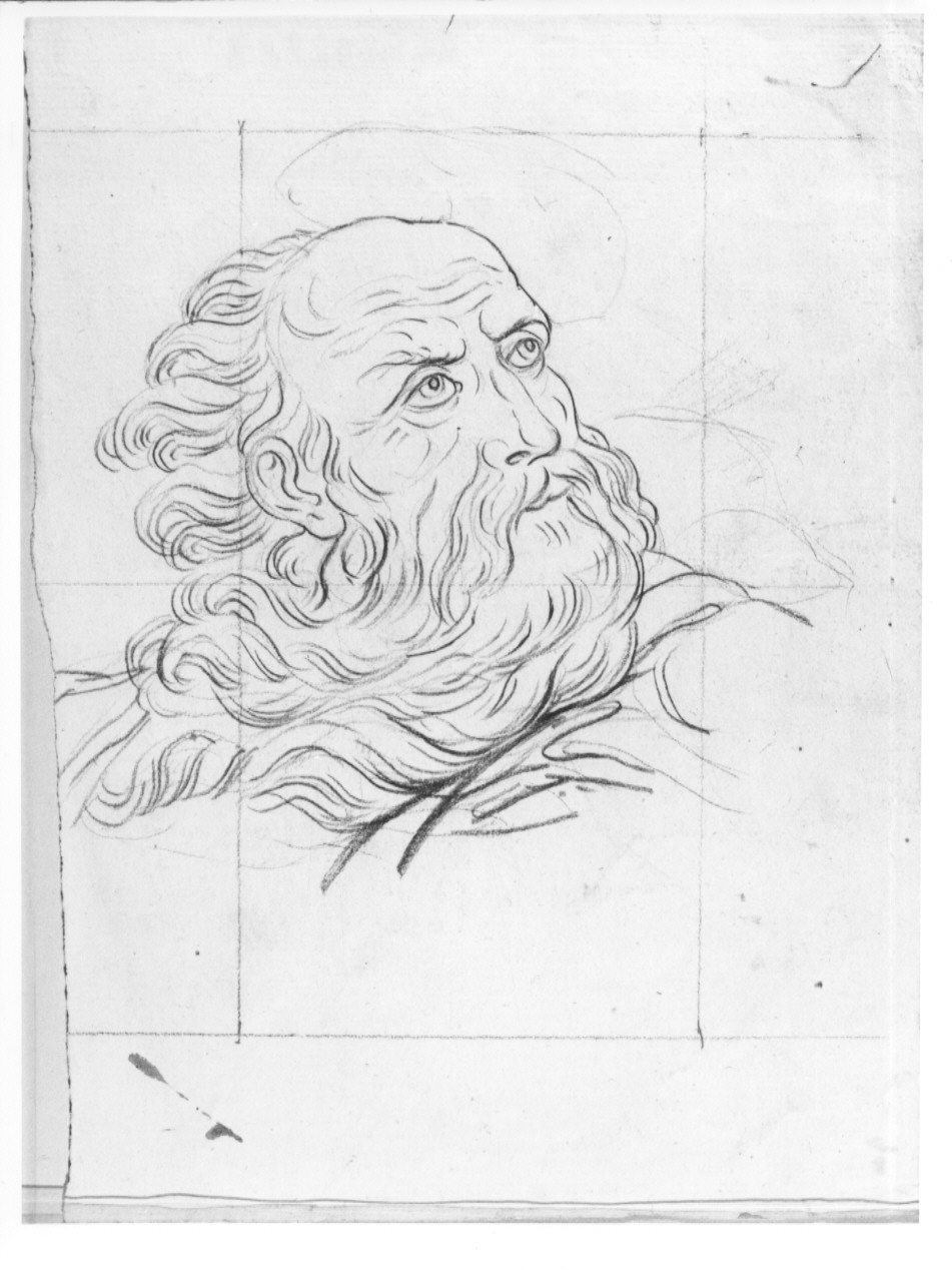 busto maschile (disegno, opera isolata) di Cosway Hadfield Maria (sec. XIX)