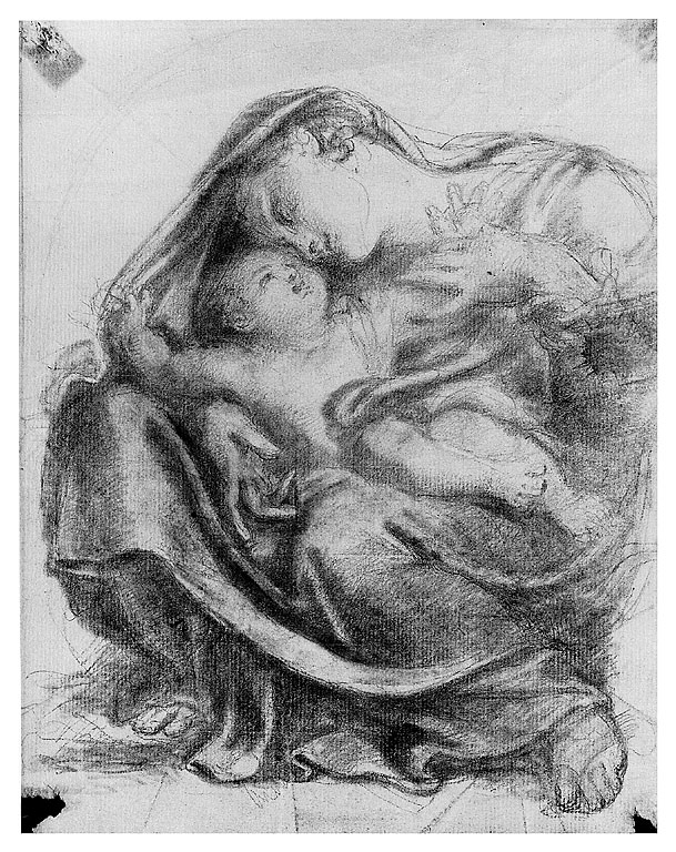 Madonna con Bambino (disegno, opera isolata) di Cosway Richard (inizio sec. XIX)