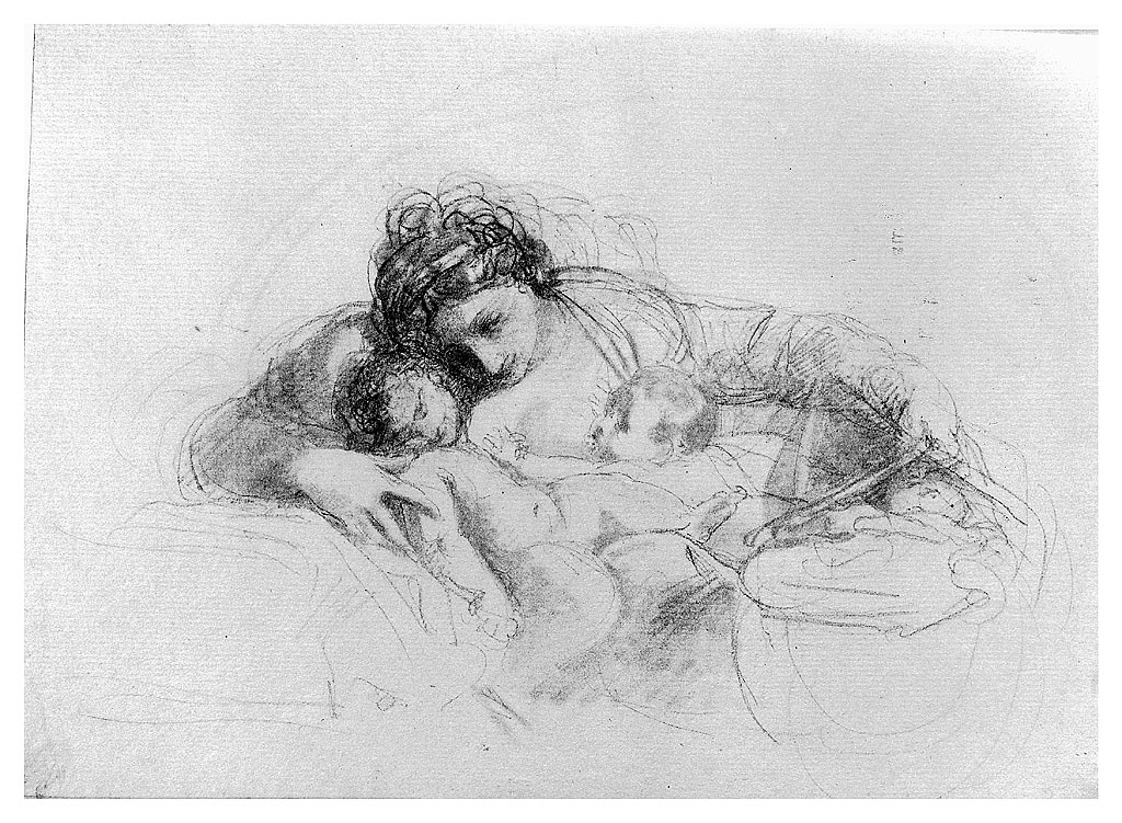 scena familiare (disegno, opera isolata) di Cosway Richard (fine sec. XVIII)