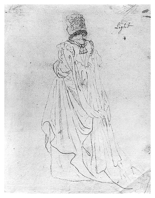 figura femminile (disegno, opera isolata) di Cosway Richard (sec. XVIII)