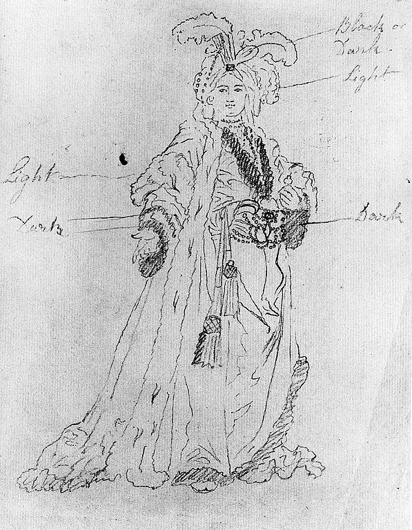 Sultano, figura maschile (disegno, opera isolata) di Cosway Richard (seconda metà sec. XVIII)