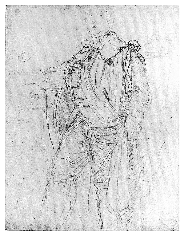 figura maschile (disegno, opera isolata) di Cosway Richard (seconda metà sec. XVIII)