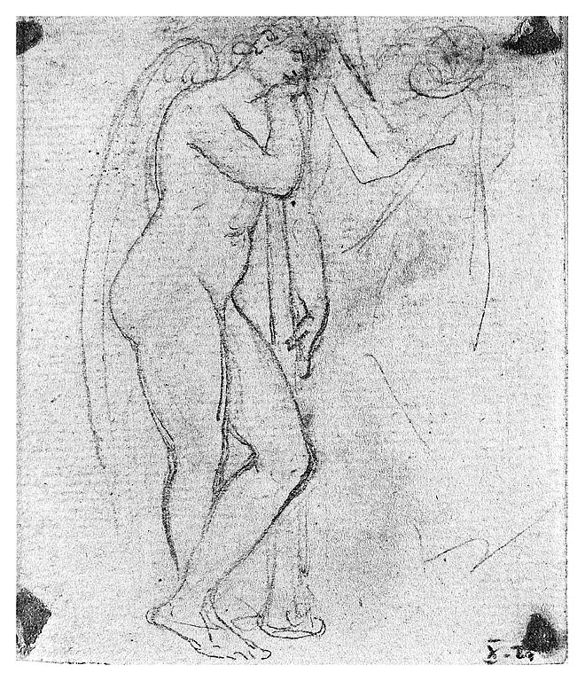Un angelo, angelo (disegno, opera isolata) di Cosway Hadfield Maria (inizio sec. XIX)