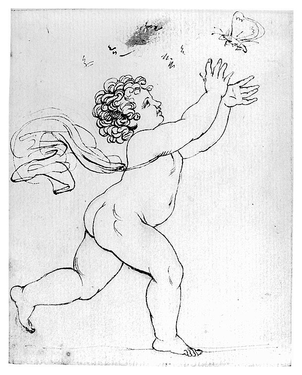putto (disegno, opera isolata) di Cosway Hadfield Maria (fine/inizio secc. XVIII/ XIX)