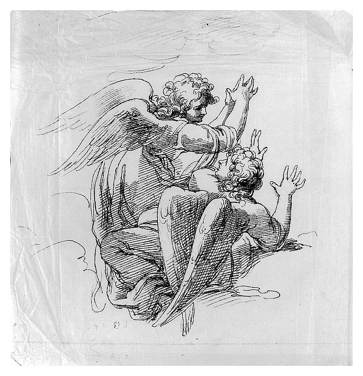 angeli//angeli (disegno, opera isolata) di Cosway Hadfield Maria (inizio sec. XIX)