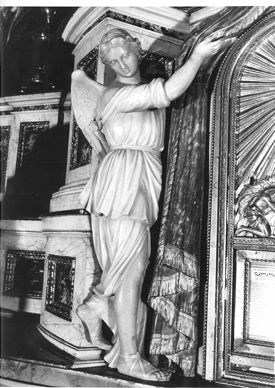 angelo (scultura, elemento d'insieme) di Manni Pietro Giacomo di Cazzaniga (sec. XVIII)