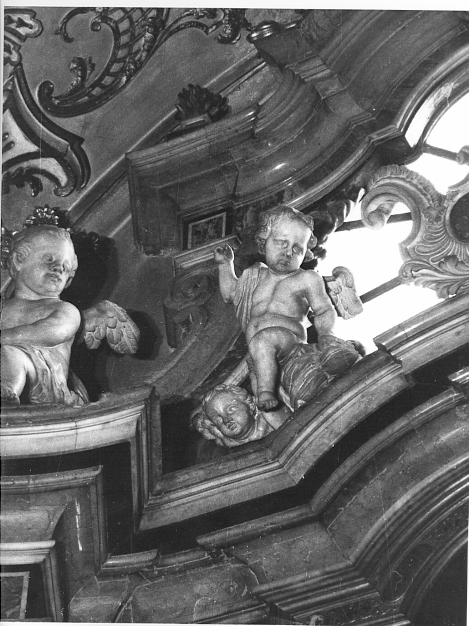 angelo (scultura, elemento d'insieme) di Sanz Giovanni Antonio (metà sec. XVIII)