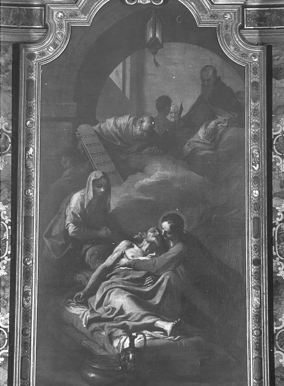 morte di San Giuseppe (dipinto, opera isolata) di Cignaroli Giambettino (sec. XVIII)