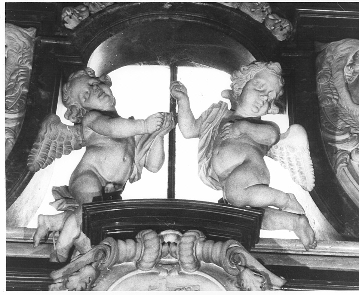 angeli (gruppo scultoreo, elemento d'insieme) di Baroncini Vincenzo (scuola) (metà sec. XVIII)