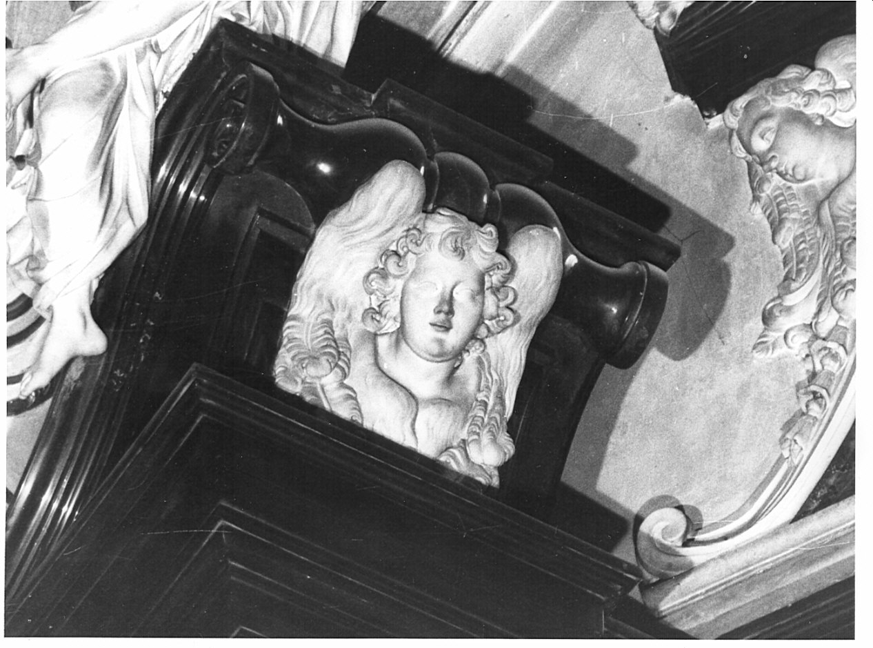 cherubino (scultura, elemento d'insieme) di Baroncini Vincenzo (bottega) (metà sec. XVIII)