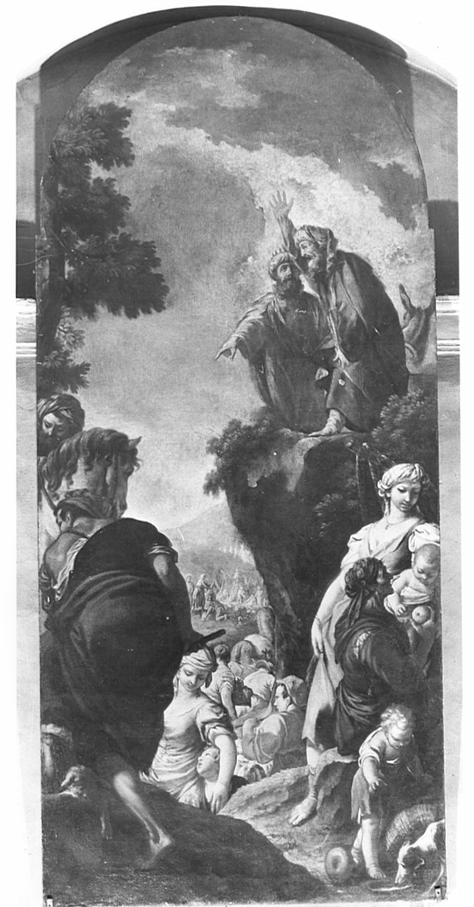 Balaam benedice Israele (dipinto, opera isolata) di Raggi Giovanni (metà sec. XVIII)